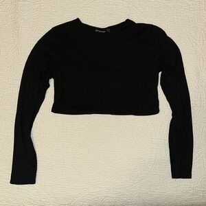 Pretty little thing cropped long sleeve top